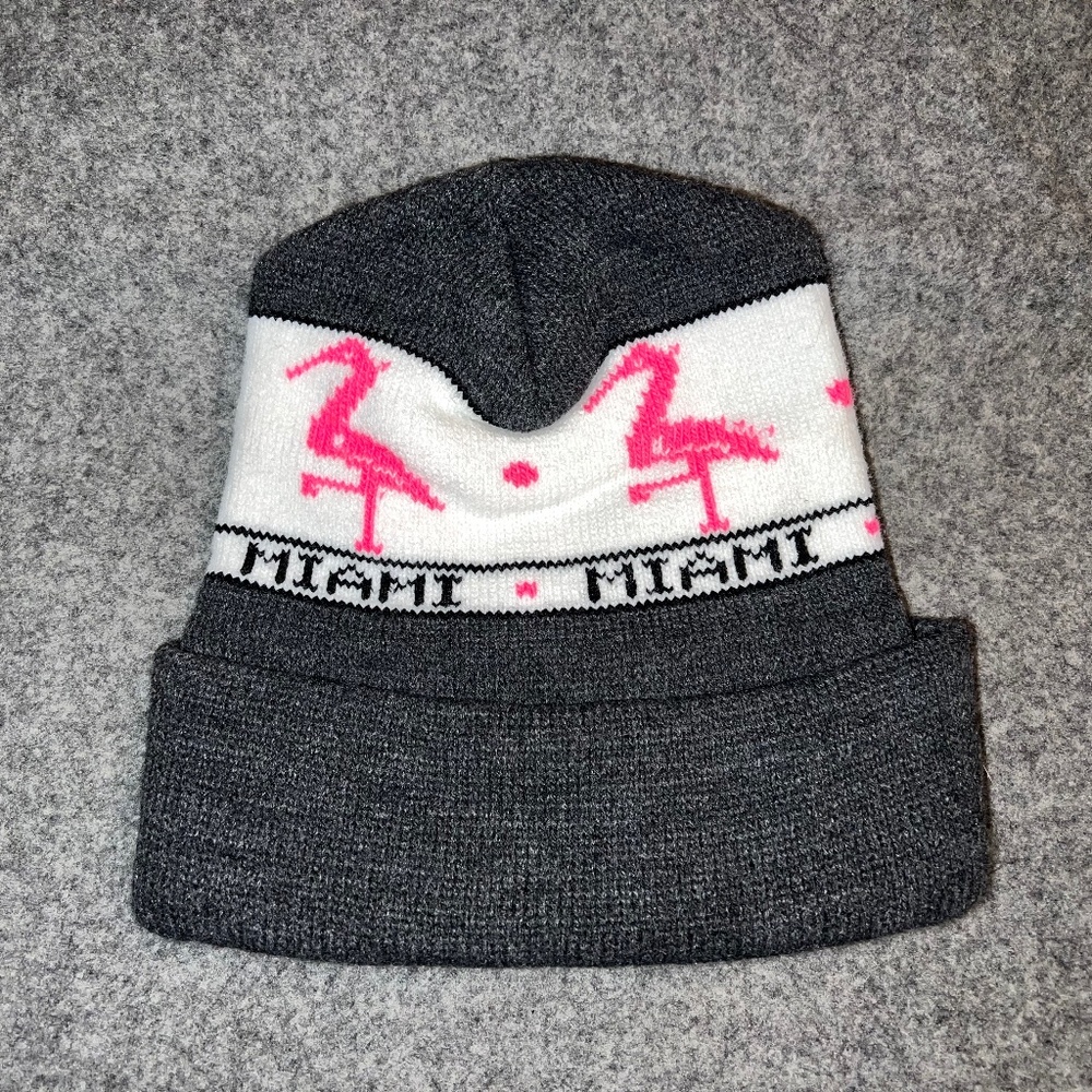 MIAMI Flamingos Beanie Hat